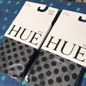 Two pairs of Sheer polkadot Tights